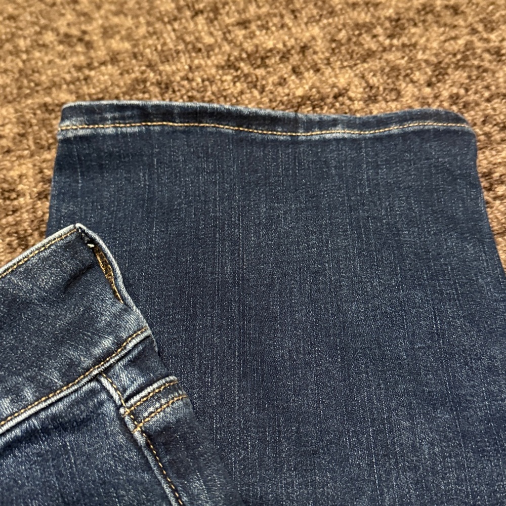 American Eagle Outfitters Women's Dark Blue Artist Crop 16 Long - Picture 5 of 6